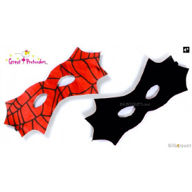 Masque réversible Batman/Spiderman - Accessoire déguisement
