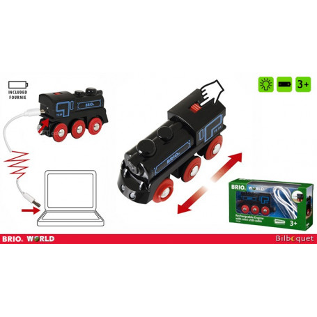 Locomotive rechargeable - Brio - Mini véhicules et circuits - Jeux  d'imagination