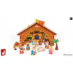 La crèche de Noël en bois