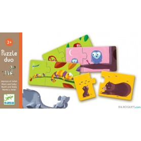 Puzzle Duo Maman Et Bébé - Puzzles - Djeco - FOX & Cie