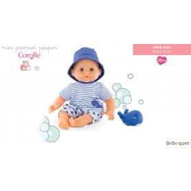 Poupon Bébé Bain Garçon - 30cm