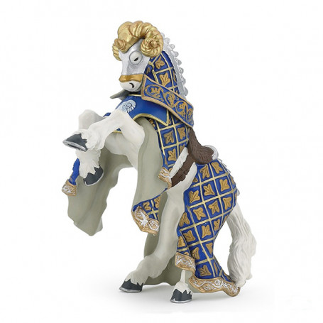 Blue weapon master ram horse - Papo Figurine