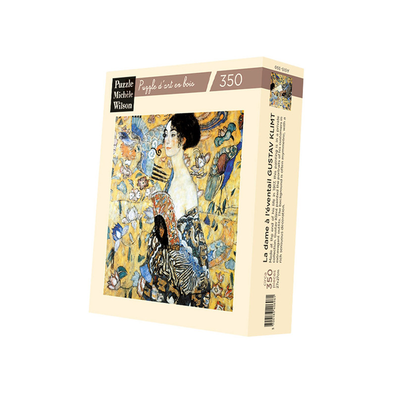 La dame à l'éventail - Gustav Klimt - Puzzle d'art en bois 350 pièces