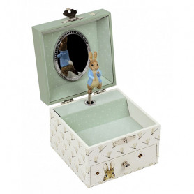 Boîte à bijoux musicale cube Ecureuil dans la Prairie - Trousselier