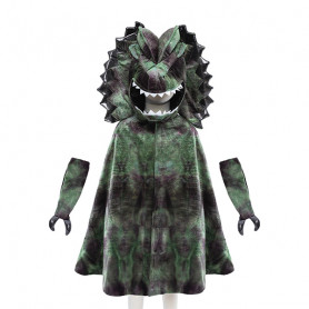 Dilophosaurus cape with claws - 4/6 years old - Child costume