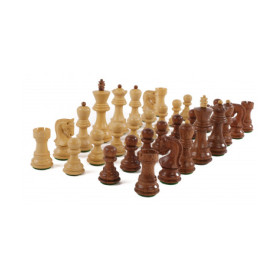 Russian zagreb boxwood/acacia chess pieces n°3