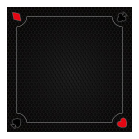 Tapis Multi 60 Coeur de Pique Excellence Noir