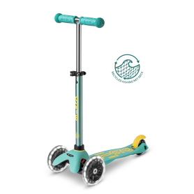 Mini Micro DELUXE ECO Mint - LED wheels - scooter 2-5 years