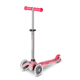 Mini Micro DELUXE GLOW Pink - LED wheels - Scooter 2-5 years