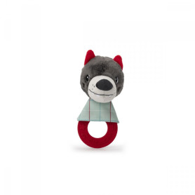 Teething rattle - Louis the wolf