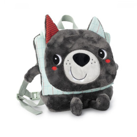 Louis the wolf soft backpack