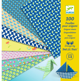 Kit 100 feuilles pour Origami