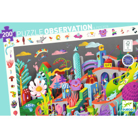 Puzzle observation 200 pièces Crazy town