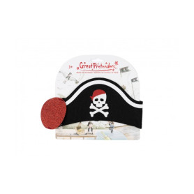 Pirate Hat Headband with Eye Patch