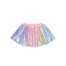 Jupe sequins multicolores