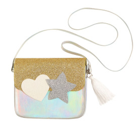 Noelle Heart/Star Gold Handbag