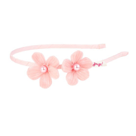 Rosia Headband, Pink Pearls