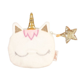 Merit unicorn white purse