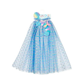 Marlya Mermaid Cape + Tiara + Magic Wand - size 5-7ans