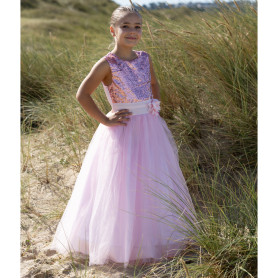 Pink sequined princess dress