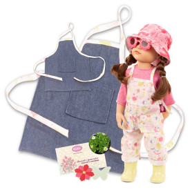 Poupée Hannah 50 cm en Tenue de Jardin - Édition Limitée Götz Happy Kidz