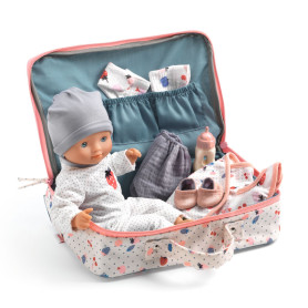 Vanille's suitcase with her baby doll and accessories - Pomea