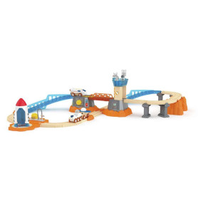 Mars Space Mission" train track, "Hape phosphorescent toy