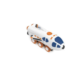 Rocket Locomotive", "interactive train with rocket transformation