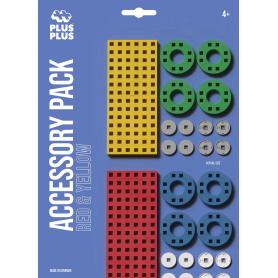 PLUS-PLUS Wheels & Baseplate Accessory Pack, PLUS-PLUS CLASSIC Wheels and Bases Accessories