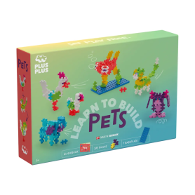 Kit découverte animaux PLUS-PLUS, jeu éducatif 275 pièces construction animaux.