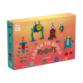 PLUS-PLUS Robot Discovery Kit, Educational Toy for Kids – 250-Piece Robot Building Set