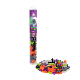 PLUS-PLUS Spooky Tube, Glow-in-the-Dark Educational Halloween Toy