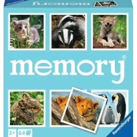 Cartes Memory Petits Animaux Ravensburger, jeu éducatif.