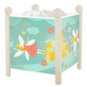 Magic fairy lantern - white painted wood