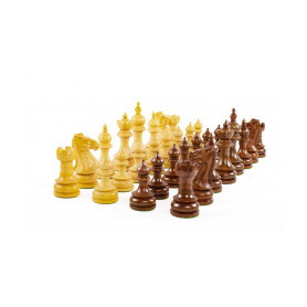 Taj Boxwood/Acacia Prestige Chess Pieces n°5 - Elegance and Durability