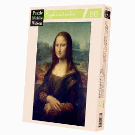 Puzzle en bois - Léonard de Vinci - La Joconde - 80 pièces