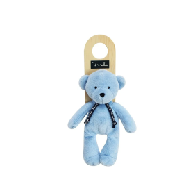 Ours 23 cm Bleu – Le doudou parfait pour des câlins tout doux !