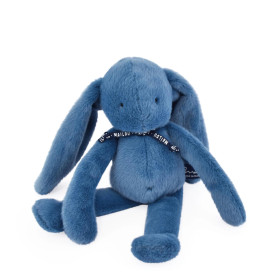 Peluche Lapin 37 cm Bleu intense – fabriqué en France